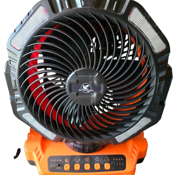Portable Orange and Black Fan Set - Picture 2 of 11